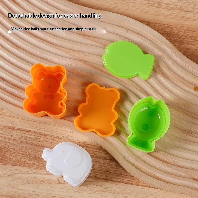 3 Stück Sandwich-Randabschneider Keksbrotform Bento-Hersteller Kaninchen Panda Blume