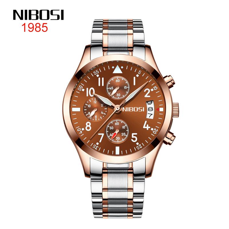 

Flight Series Stainless Steel All-Black Men S Watch 3 Degree Waterproof Luminous Three-Eye 6-Needle Men S Watch