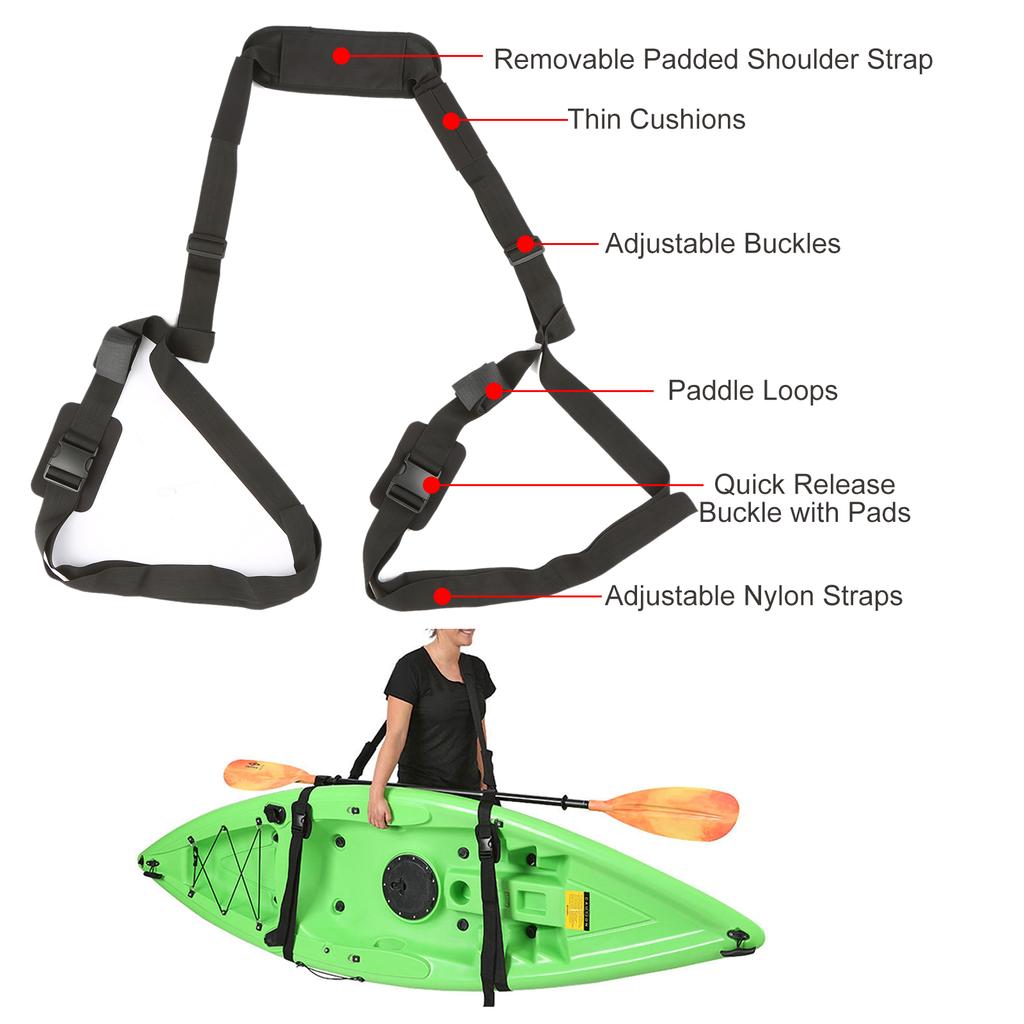 Tracolla Regolabile Imbottita Per Tavole Da Surf, Paddleboard, Longboard E Kayak - Cinghia In Nylon Con Ganci In Lega Di Zinco - Lunghezza Regolabile 30 Cm