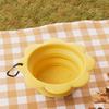 Tigela para Cachorro 350ml Dobrável Formato de Flor Recipiente de Água e Comida para Filhote Grande Capacidade Portátil Alimentador Prato Tigela Suprimentos para Pet
