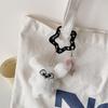 Sweet Girl Acrylic Carabiner Keychain Accessory - Cute Ita Bag Pendant