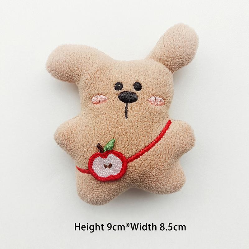 Cartoon Plush Backpack Small Animal Little Rabbit Bear Keychain Cute Plush Backpack Pendant Bag Decoration Accessories Gifts