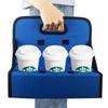 Reusable Foldable Coffee Tote Bag Insulated Cup Holder Portable Eco Friendly Carrier for Takeout Travel Reliable Companion