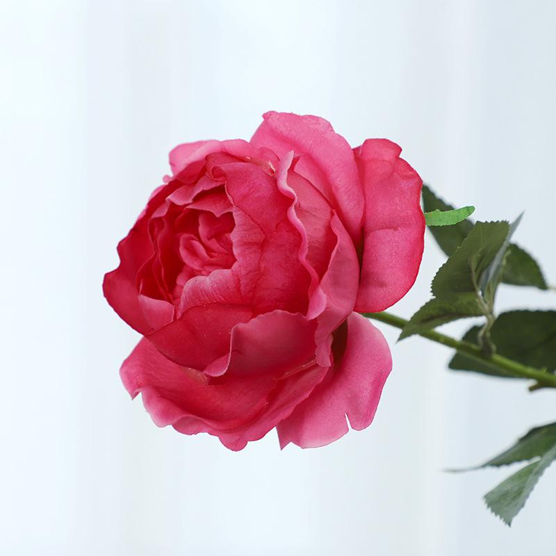 Feel moisturizing artificial flower, long branch Austin rose bouquet, home interior decoration artificial flower