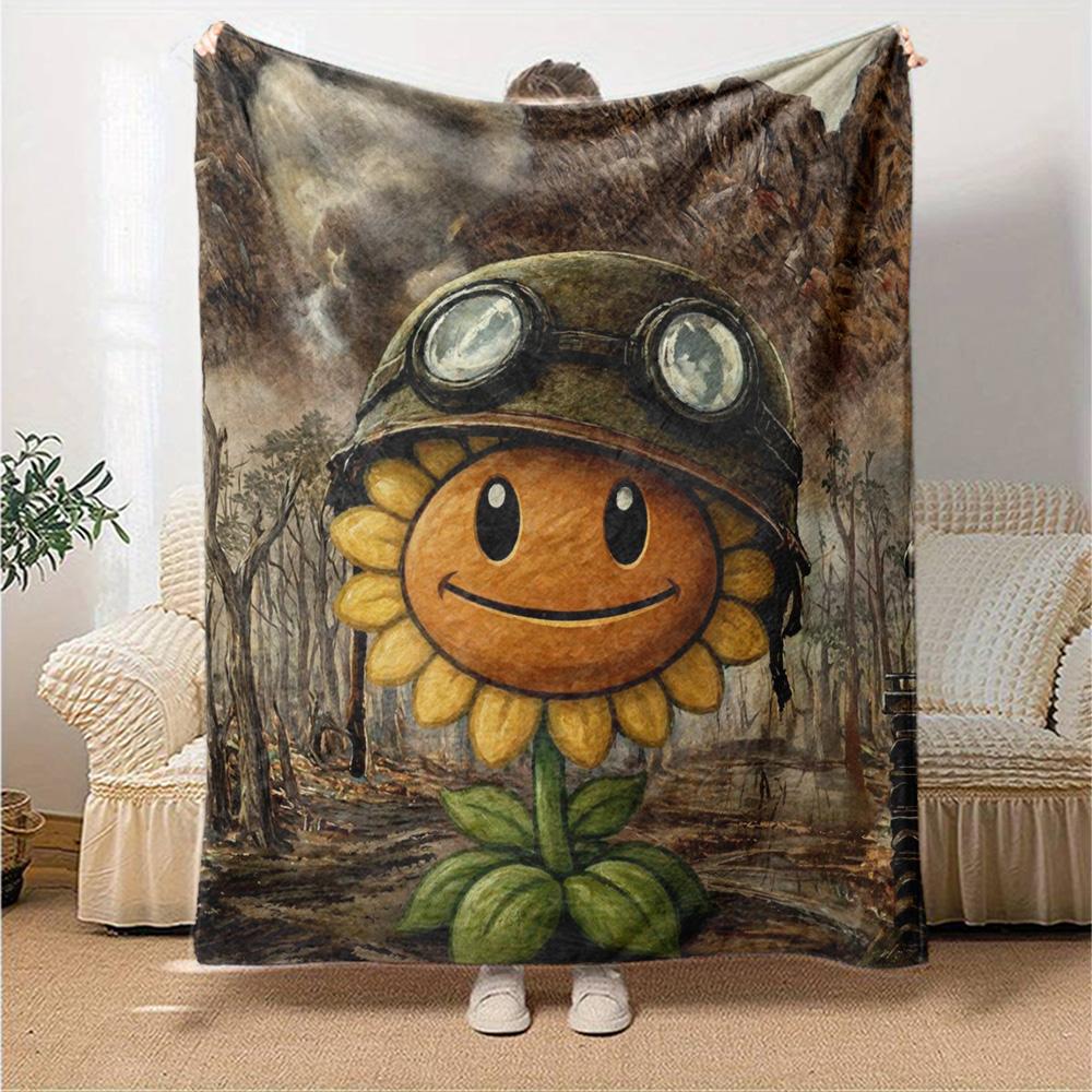Plants Vs. Zombies Blanket Comfortable Great for Sofa Office Picnics for All Seasons Modern Unique Gift for Family and Friends Camping