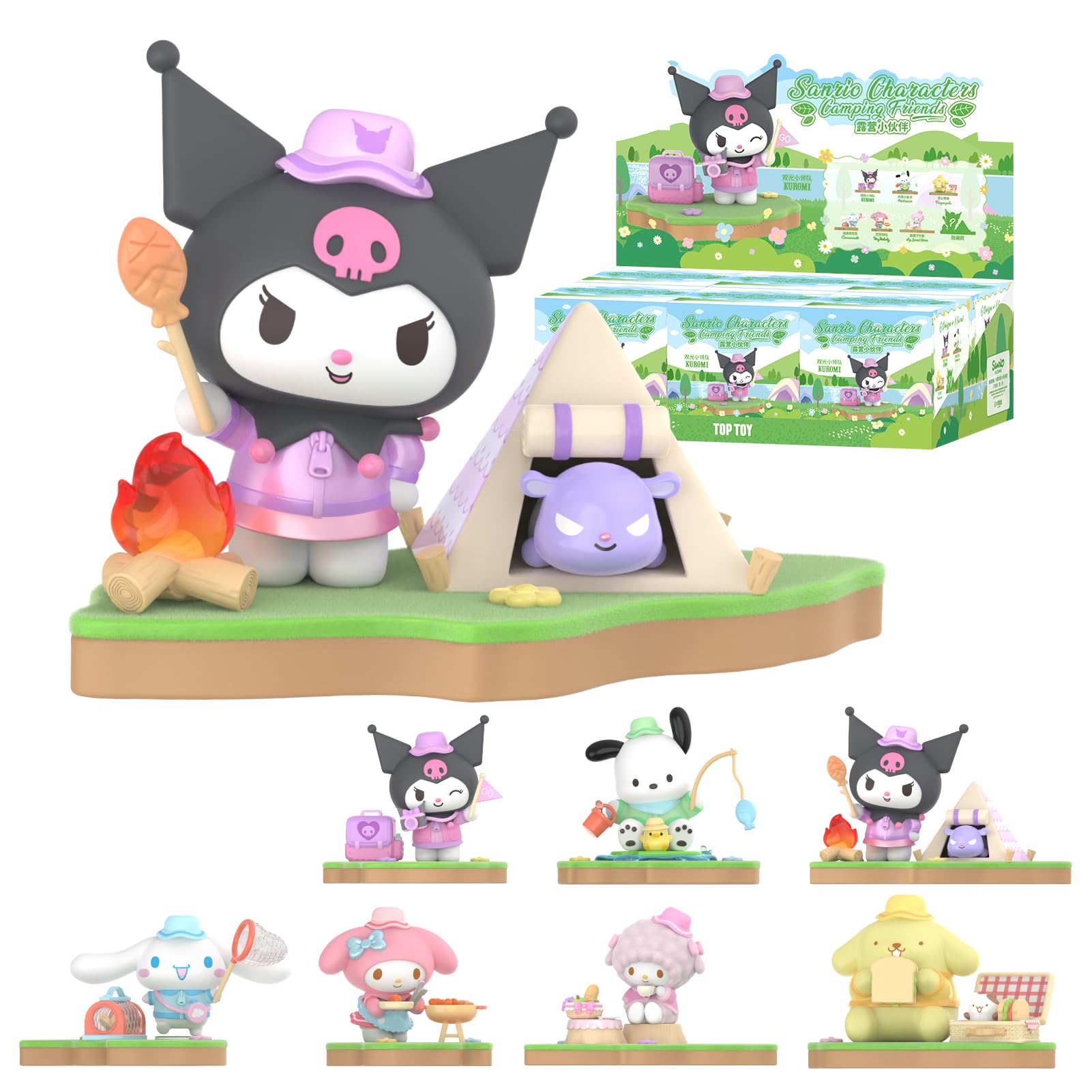 

ЛУЧШАЯ ИГРУШКА Персонажи Sanrio Серия Сладкие Конфеты Коробка 6 Гашапон Фигурка-сюрприз Мягкий винил ПВХ Премиальная игрушка Подарок на день рождения Рождественский подарок [В ассортименте