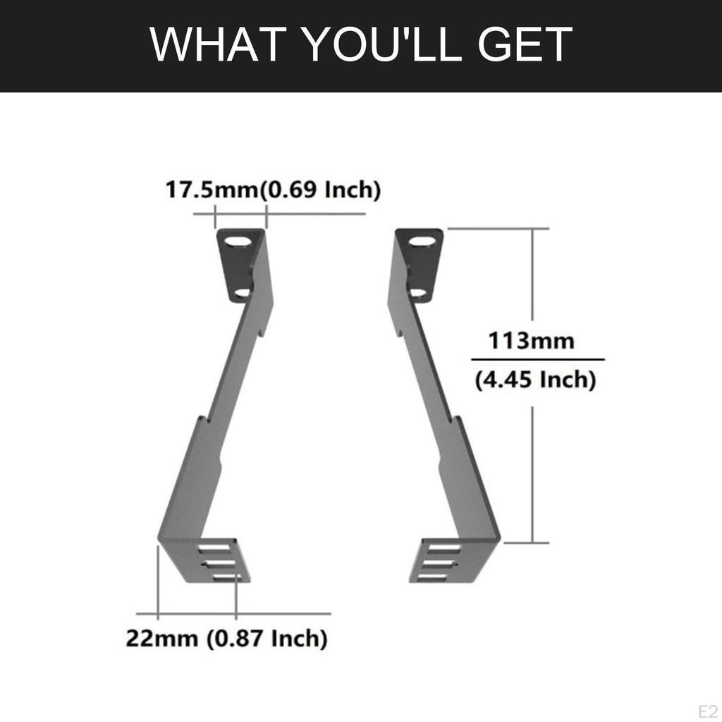 1U Server Rack Depth Extend Recessed Adapter Sturdy Versatile Hardware Portable Carbon Steel