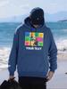 Colorful Cat Your Text Printing Men Hoody Fleece Autumn Hoodies Pocket Loose Sportswears Comfortable Multicolor Man Hoodie