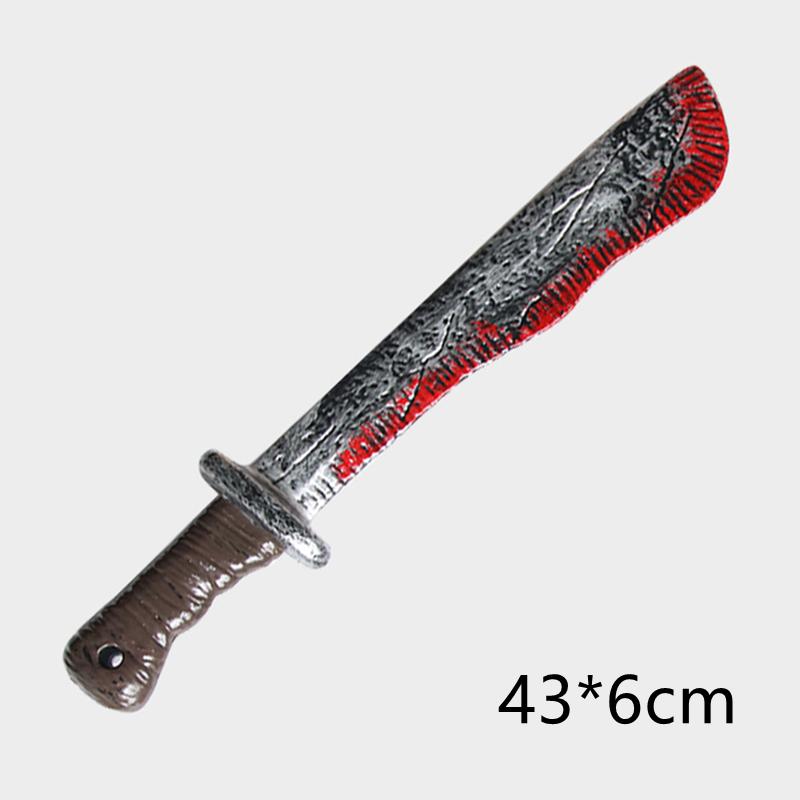 Halloween Bloody Knife Prop - Realistic Fake Plastic Knife For Horror Costumes, Scary Party Accessories & Haunted House Decor