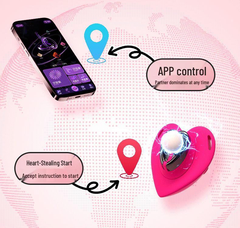 Heart Steal Electric Shock Vibrator: Wearable APP-Controlled Female Orgasm Enhancer