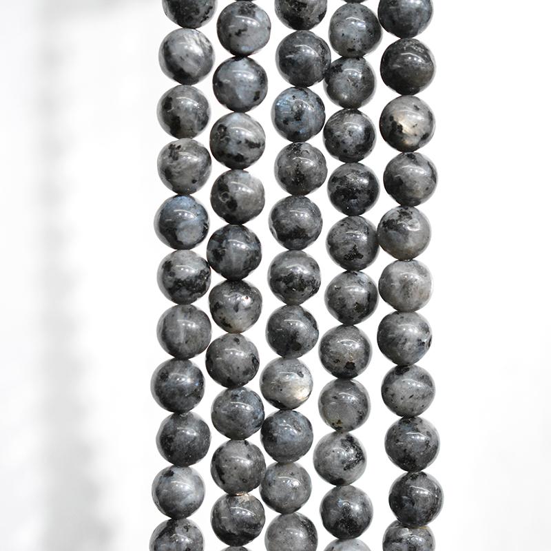 Black Labradorite Beads From Stones Round Loose Gemstones Beads 4 6 8 10 12MM for Jewelry Making Fit DIY Charms Bracelet Fashion Accessories