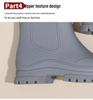 Women's Mid-Calf Waterproof Fashion Rain Boots - Korean & British Style, Non-Slip, Wear-Resistant Rubber Shoes for Daily Wear.