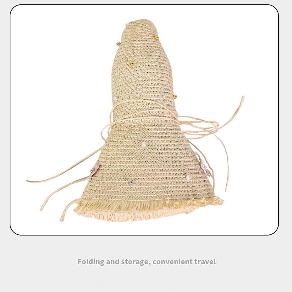 Lightweight Straw Hat Multicolor Sun Block Hat Fashion Big Brim Hat Beach Use