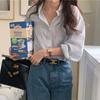Striped Shirt Female Casual Versatile Long-sleeved Shirt Cardigan Loose Jacket Vintage Basic Office Casual Women Shirt Comfortable Women's Clothes