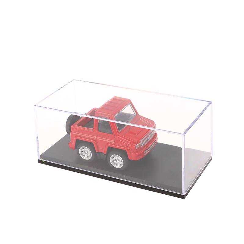 Tre Misure 1:64 Scatola Espositiva per Modelli di Auto Custodia Protettiva Trasparente Acrilico Polvere Copertura Rigida Supporto Portaoggetti