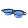 Collapsible Dog Bowls 2 In 1 Thickened Odorless Portable Foldable Pet Cat Food Water Bowls with