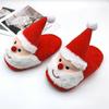 Christmaswinter Shoes Newborn Plush Warm Snow Boots Christmas Santa Soft Soled Toddler Shoes - RIpj