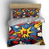 Abstract Pop Art Decor Set Bedding Set With 1 Duvet Cover 2 Pillowcases Single Double King Queen, Gift