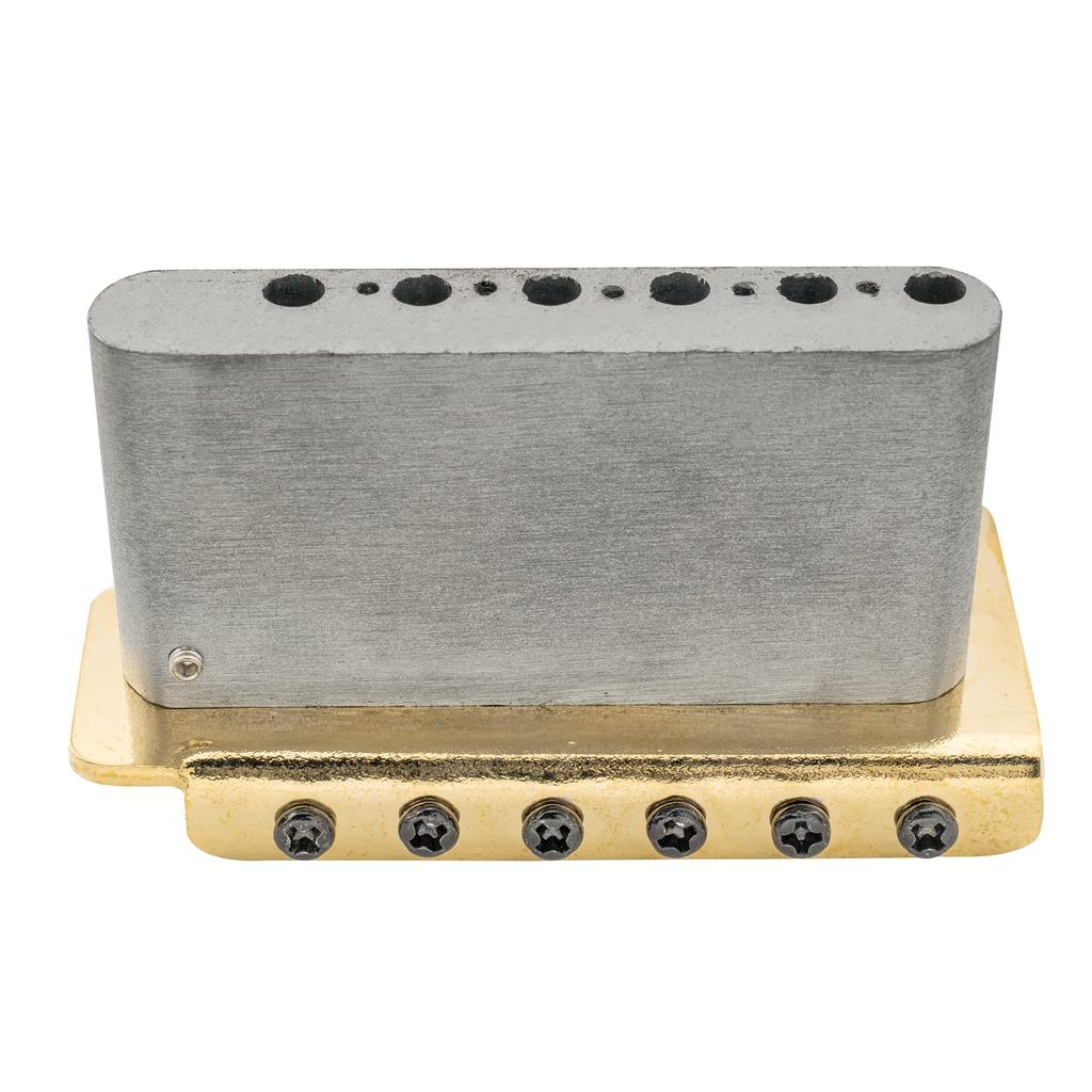 Wilkinson WOV01 Vintage ST Tremolo Unit 6 Point Stop Tremolo Bridge for Strat Electric Gold 10.5mm Guitar,
