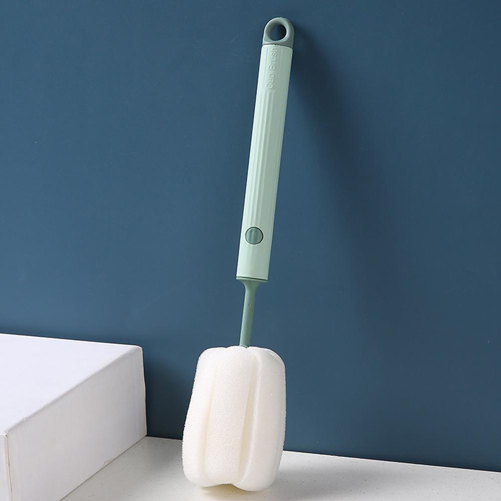 Removable Sponge Baby Cup Bottle Brush Kitchen Cleaning Tool Bottle Cleaning Cleaning Brush High Quality Kitchen Cleaning Tools Green