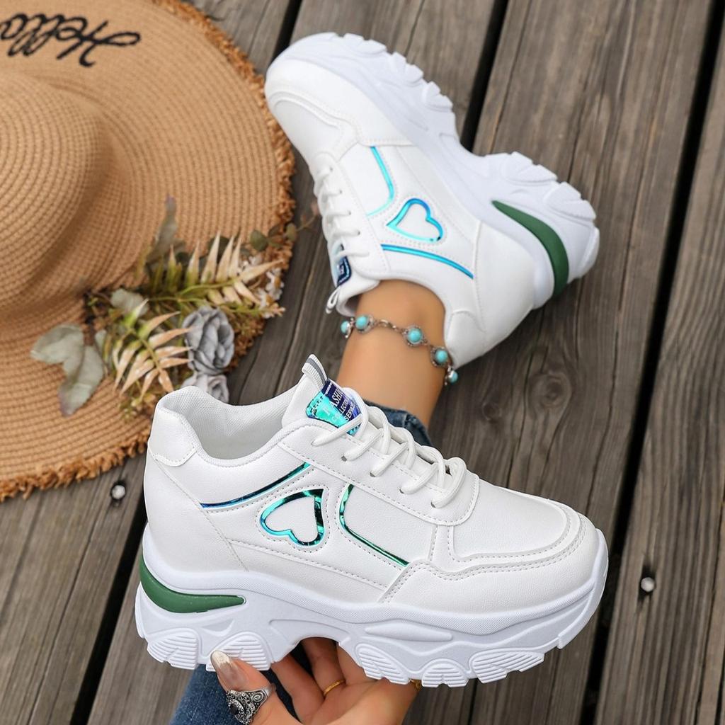 Scarpe da Donna con Plateau e Tacco Alto - Scarpe Sportive Casual Versatili e Comode per Donna