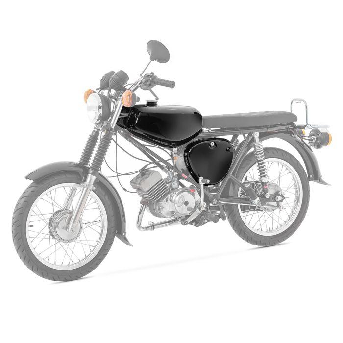Réservoir d'essence pour Simson S51 / S50 / S70 avec couvercle latéral noir