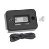 NEW-Waterproof LCD Display Digital Hour Meter Inductive Timer For Bike Motorcycle ATV Snowmobile Engine, Black