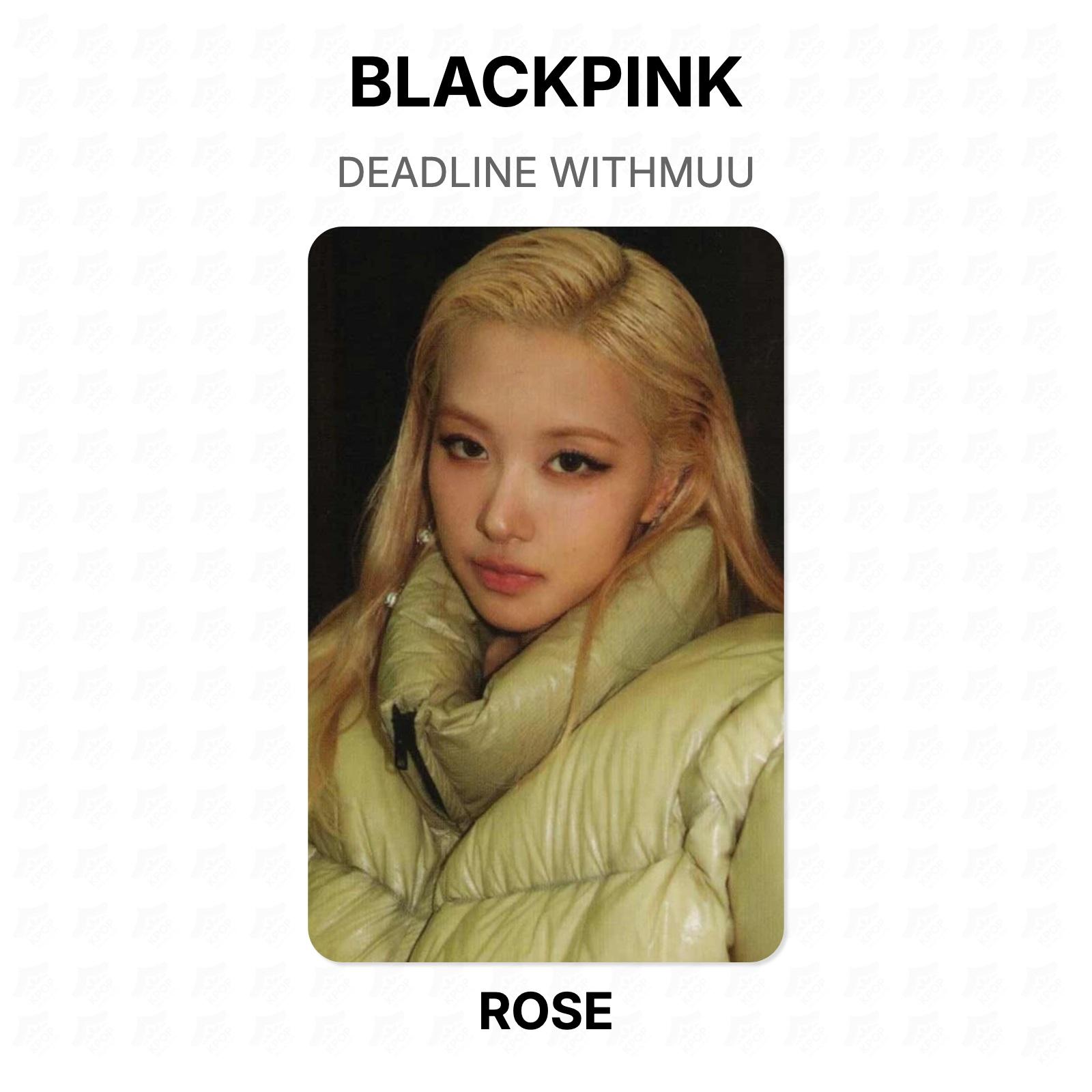 BLACKPINK DEADBALL WITHMUU Официальная фотокарточка ROSE