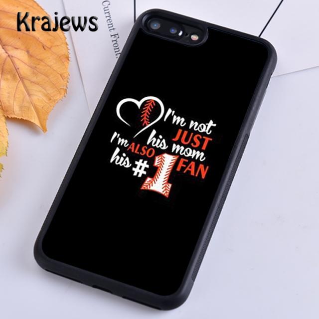 

Krajews Softball Mom Bags Soft Phone Case Cover For iPhone 17 Air 16 15 14 plus 11 12 13 pro max Plus coque Fundas iPhone 13