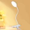 Cordless Rechargeable Clip On Desk Lamp Thick Flexible 360° Gooseneck | 450 Lumen Eye Protect Light,30 Custom Lighting Modes,5-30H Long Life Battery