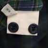 Aquascutum made in Japan Check Pattern Long sleeve shirt green Men's Used