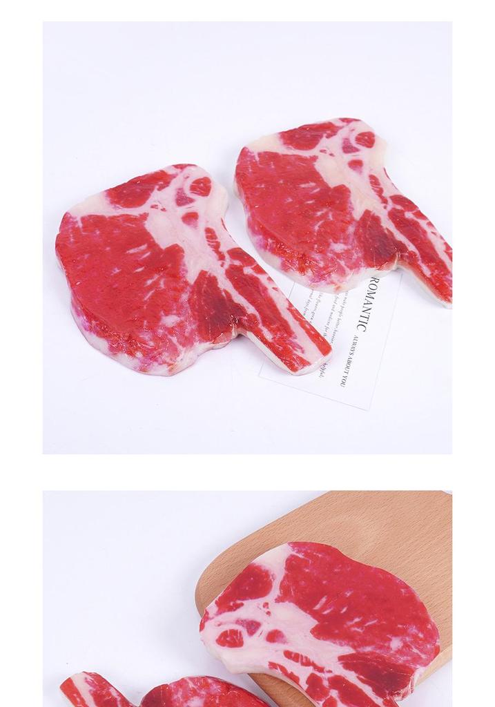 17cm Realistic Bone-in Tomahawk Steak Display Model for Western Restaurants, Vacuum Packed