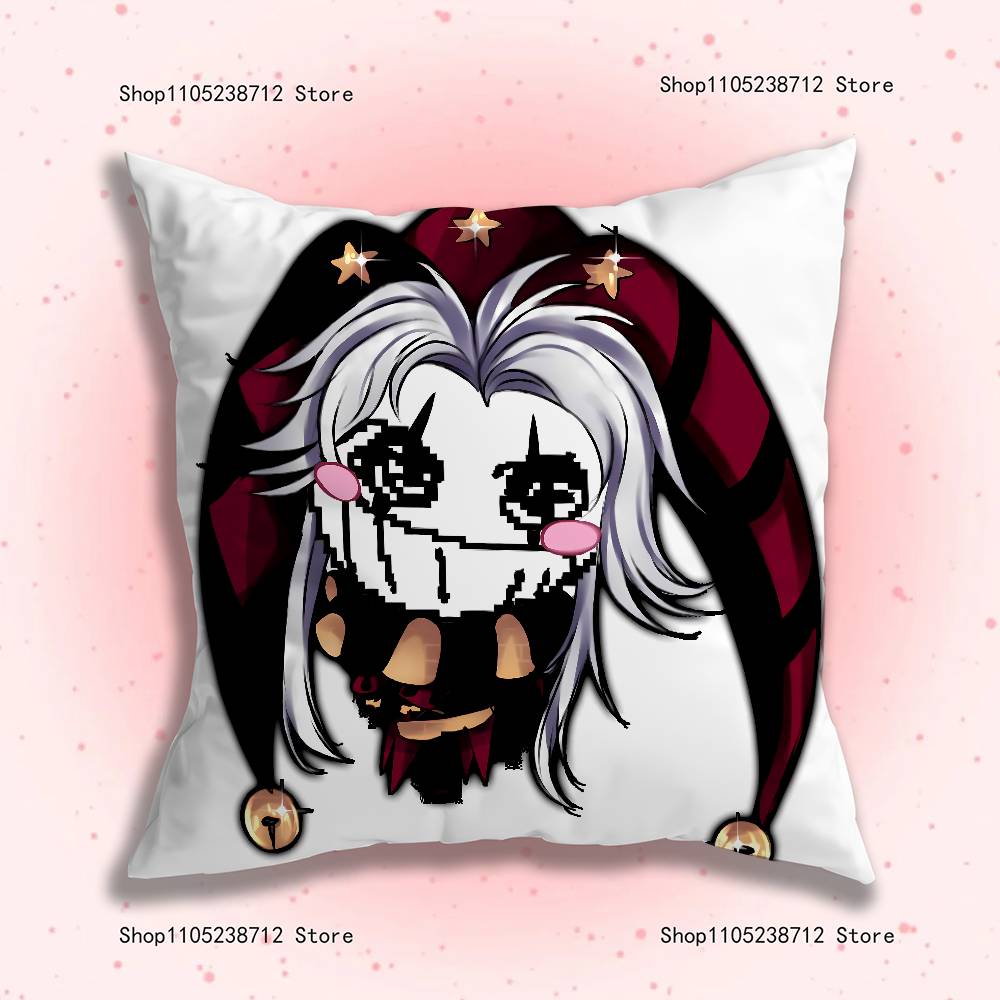 F-Freak P-Pierrots Circus Pillowcase Pillowslip Cushion Plush Boy Girls Cartoon Anime Kawaii Decoration Kids Birthday Cute Gifts