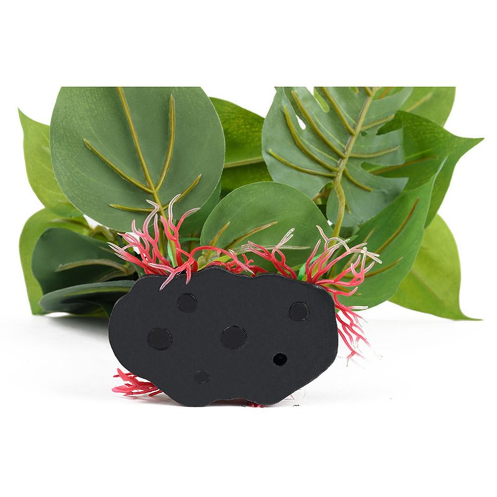 Artifical Simulation Monstera Leaves Water Grass Ornament Aquarium Fish Tank Landscaping Decoration