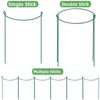 2PCS Half-Ring Plant Support Stakes U-Shaped Plant Pot Frame Plant Climbing Trellis  Garden