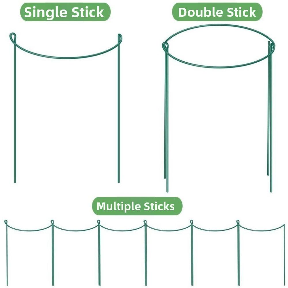 2PCS Half-Ring Plant Support Stakes U-Shaped Plant Pot Frame Plant Climbing Trellis  Garden