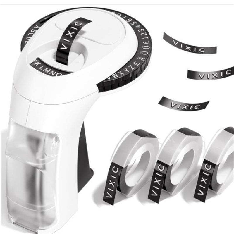 Household Embossing Label Maker Easy To Use Portable E975 Labelling Device for Print Price Date Names