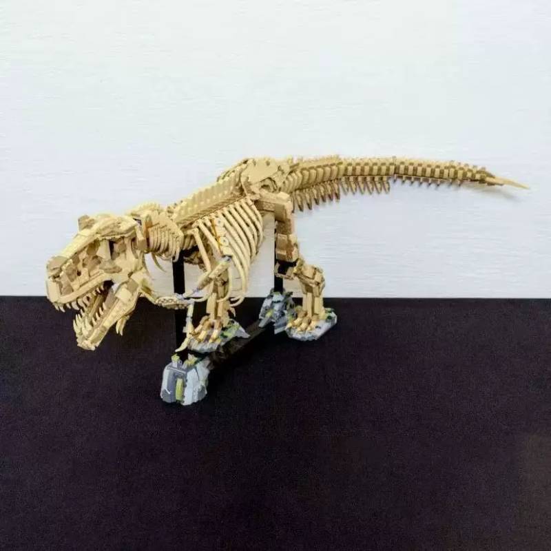 Park Jurassic Tyrannosaurus Rex Fossil Skeleton Assembles Building Blocks Toy