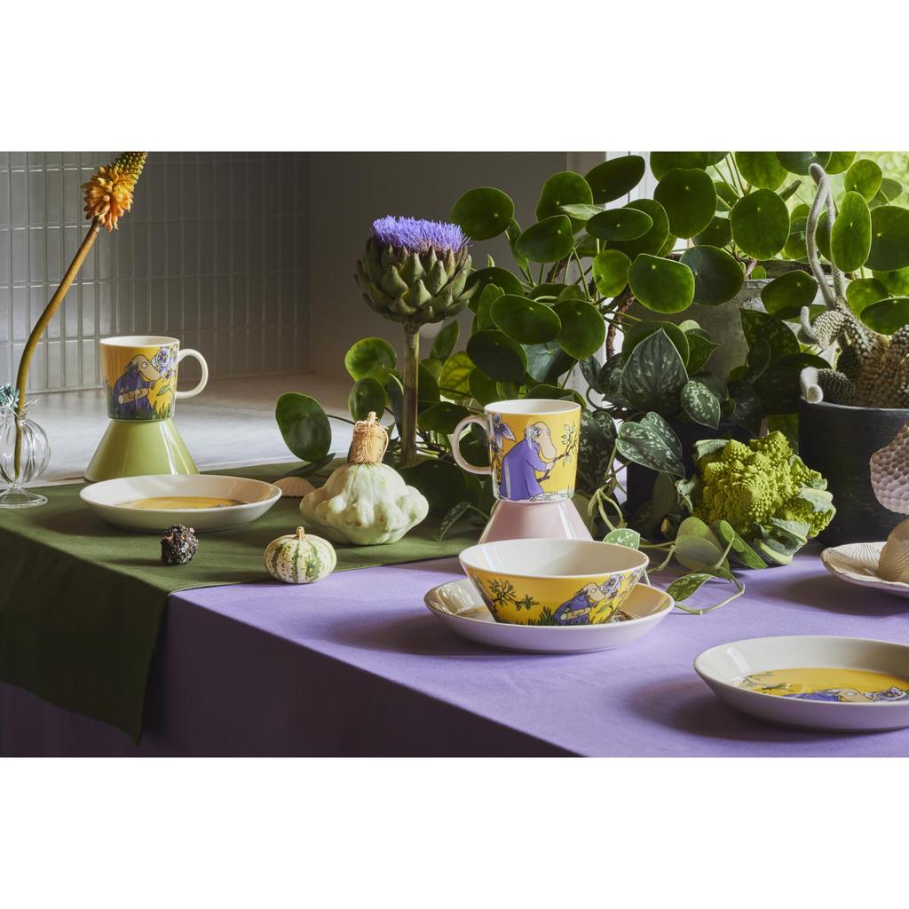 Moomin by ARABIA Classic Hemulen Moomin 1066916 [Officially Imported] Plate, 19cm, Yellow, Tableware, Arabia,