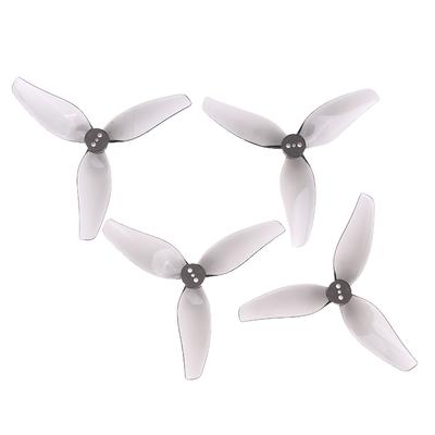 2 Pares Hqprop T3.5X3.5X3 3535 3.5 Pulgadas Hélice Fpv Hélice de Policarbonato 1.5Mm 3 Palas Hélice de Carrera Piezas para Dron de Carreras-Gris