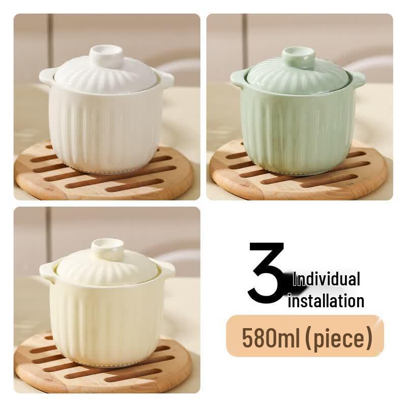 Ceramic Double-Handled Stew Pot
