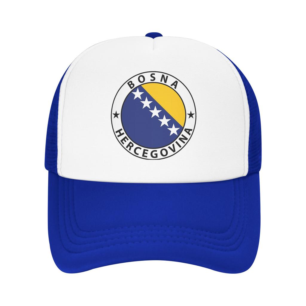 Bosnia and Herzegovina Flag Cap For Unisex Women Cool Baseball Cap Trucker Hat Travel Headewear Adjustable