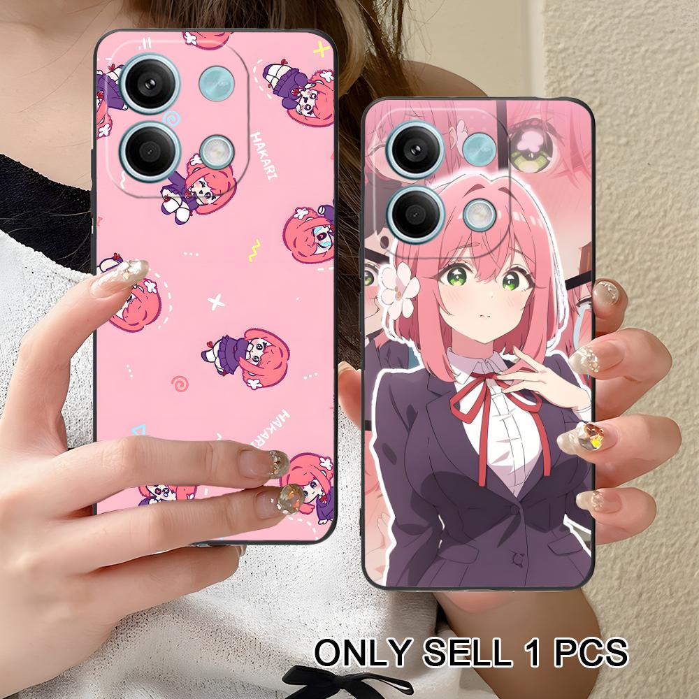 Anime Hakari Hanazono Matte TPU Mobile Phone Case for Xiaomi Redmi 15 14 13 12 A5 3 2 1 C Plus 4G 5G Colorful Printing Cover