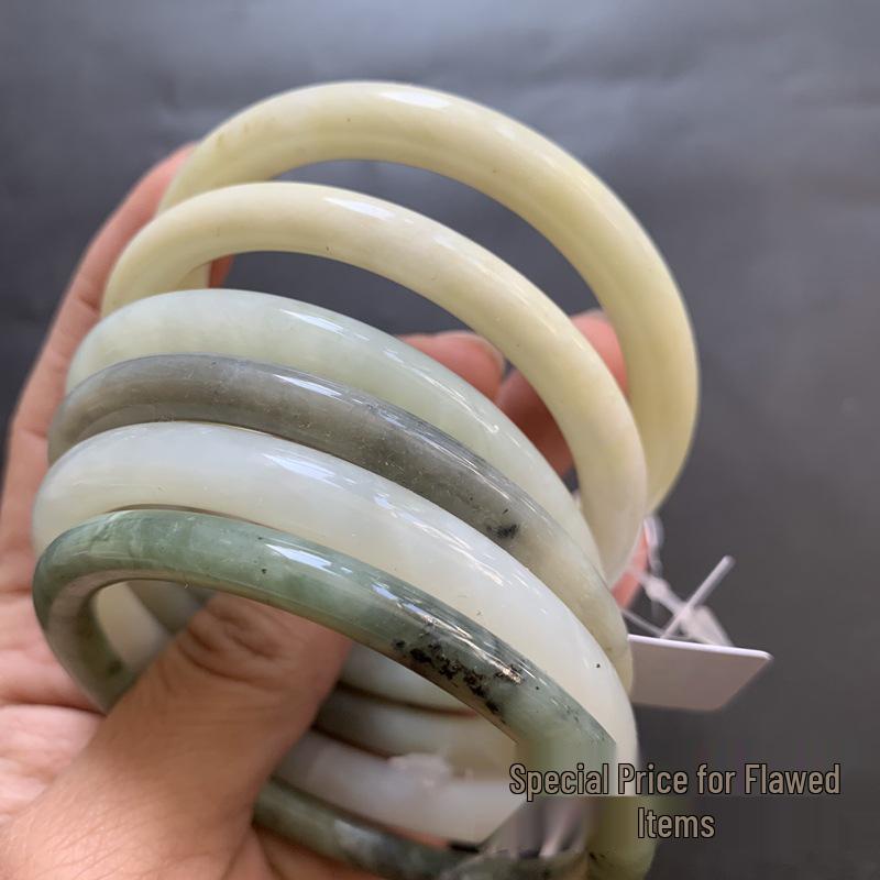 TXY9 Natural Xiuyu Dangle Bracelet - Thin Round Beauty Strip 62/63
