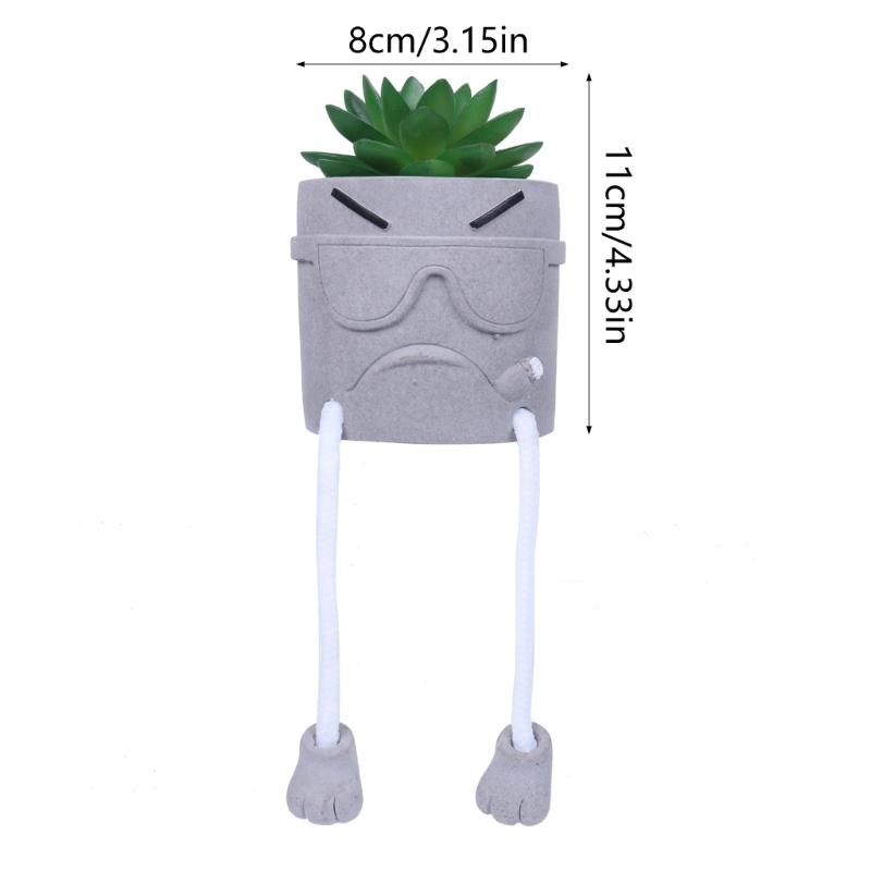 Artificial Plant Artificial Succulents with Hanging Leg Artificial Plant Succulents Potted Plant Decorative Plant