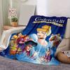 1pc Cinderella Printing Blanket - Soft, All-Season Throw for Living Room,  Gift with Adorable Cartoon Design