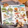 Four Seasons Fairy Tale Forest Seamless Transfer PVC Stickers: 4 Designs, 5 Sheets