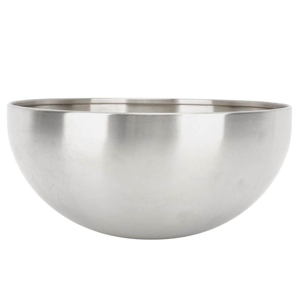 Salad Bowl Stainless Steel Mixing Bowls Double Walled Insulation Dustproof Round Bowl for Home Restaurant Camping