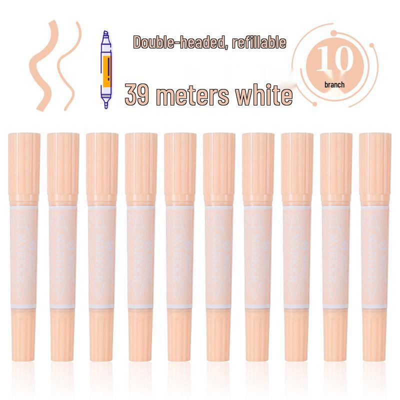 Snell 40-Color Double-Ended Oil-Based Marker Set for Children's Art and Professional Painting