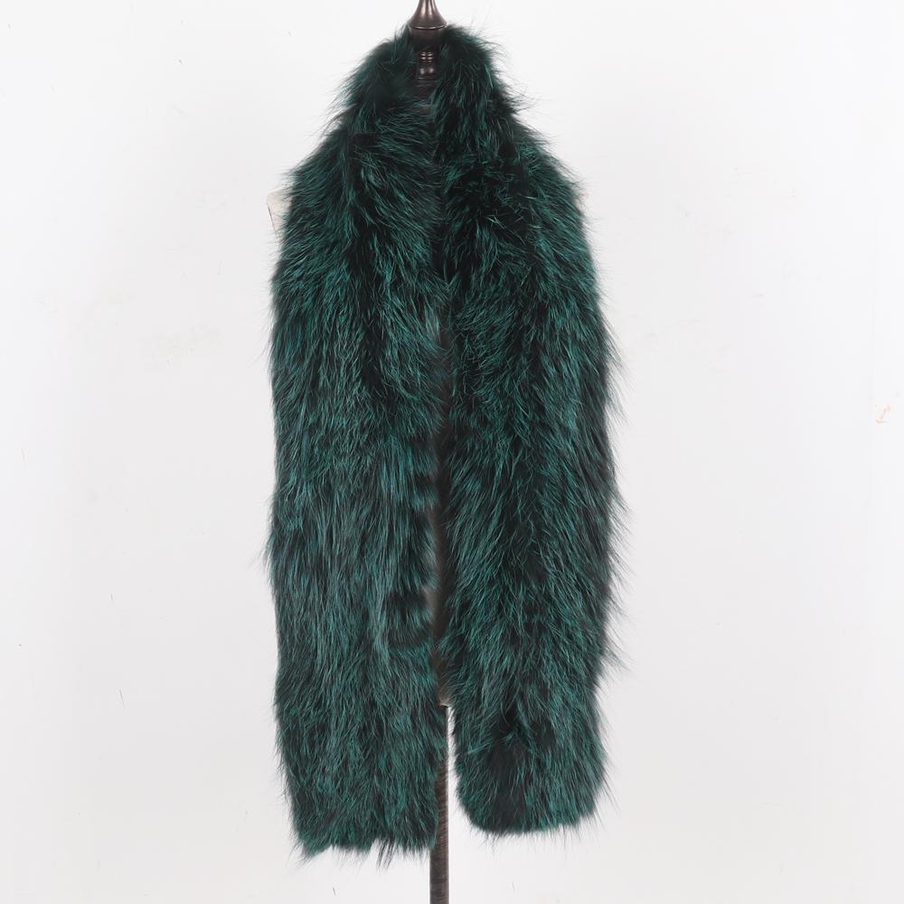 Hot Sell Ladies Long Style Genuien Fox Fur Scarf Women Knitted Fluffy Real Fox Fur Scarves Winter Keep Warm Fur Real Wraps
